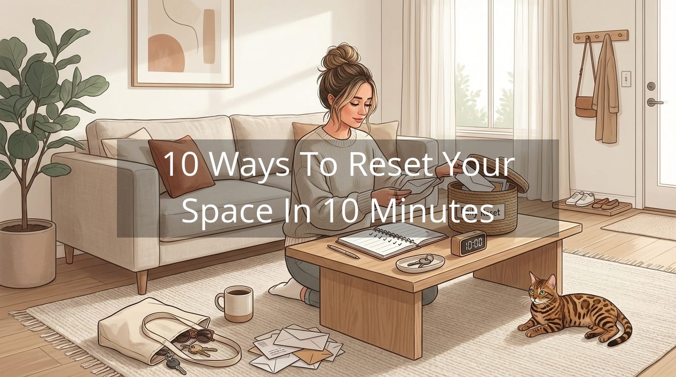 10 Ways To Reset Your Space In 10 Minutes