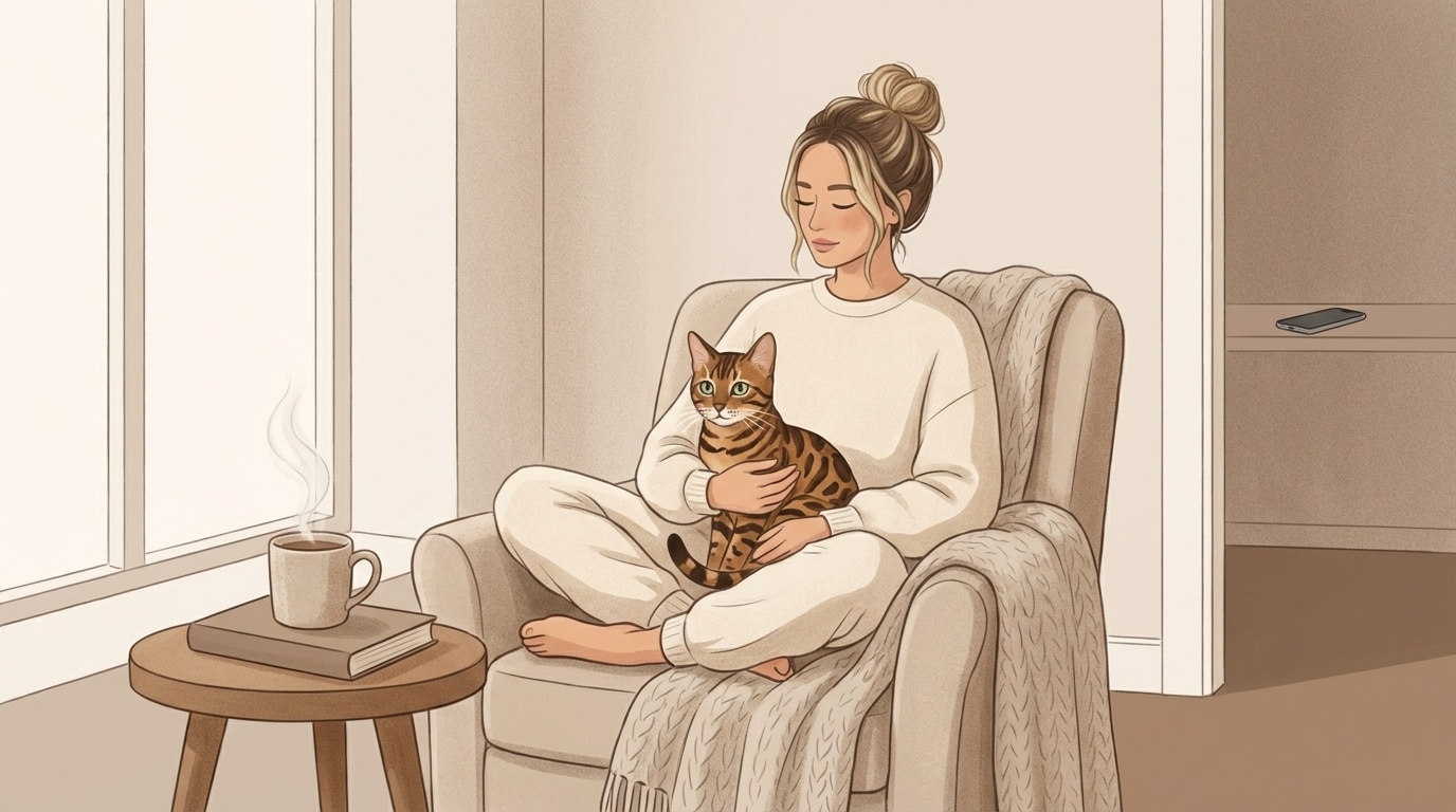 Slow tea break creating a calm pause