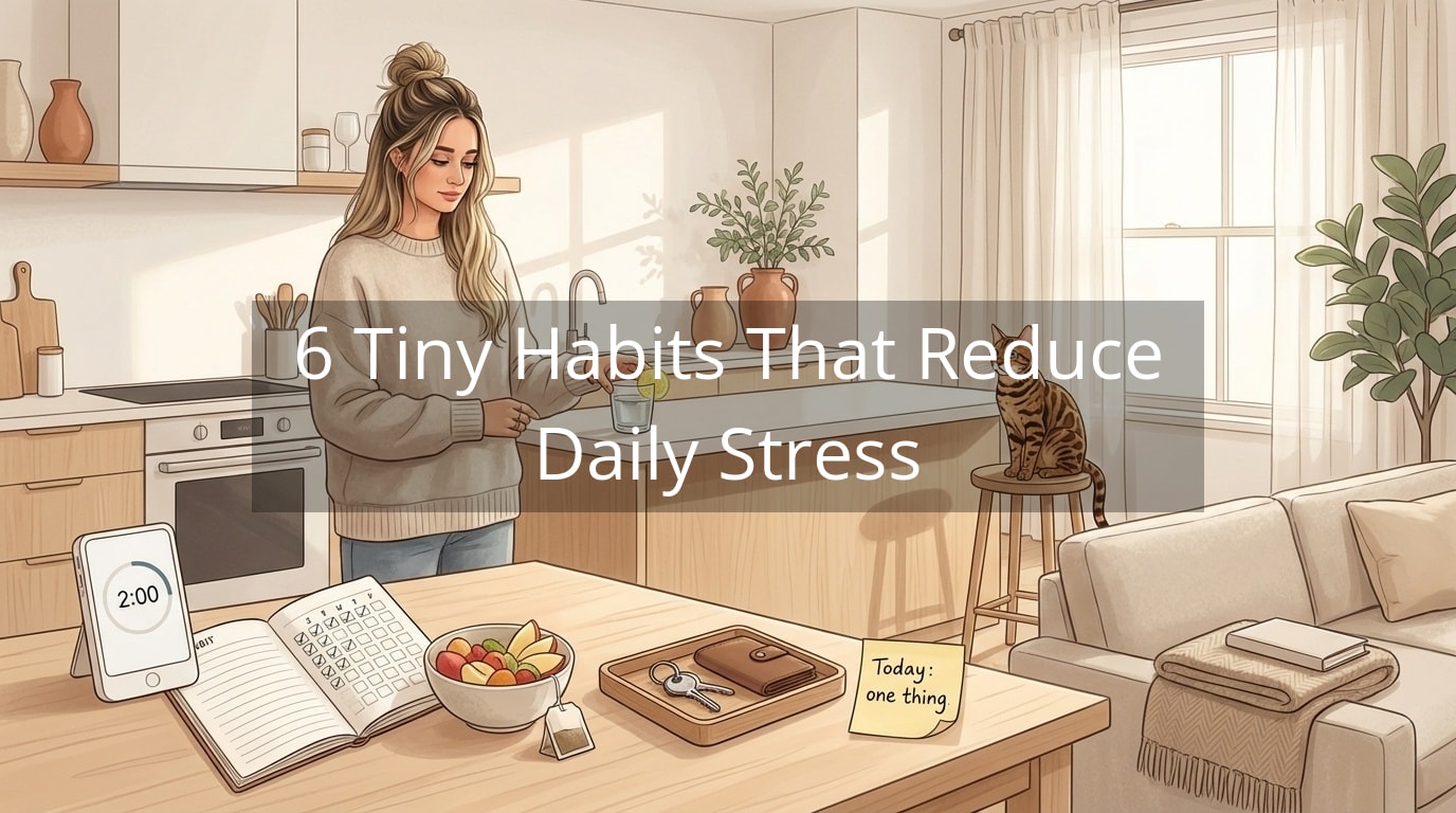 6 Tiny Habits That Reduce Daily Stress