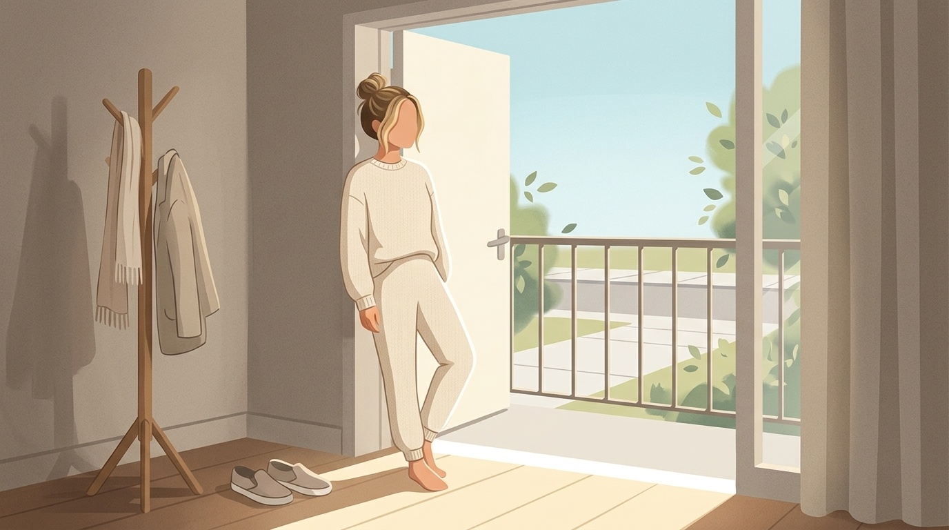 Simple calm routine with tiny habits