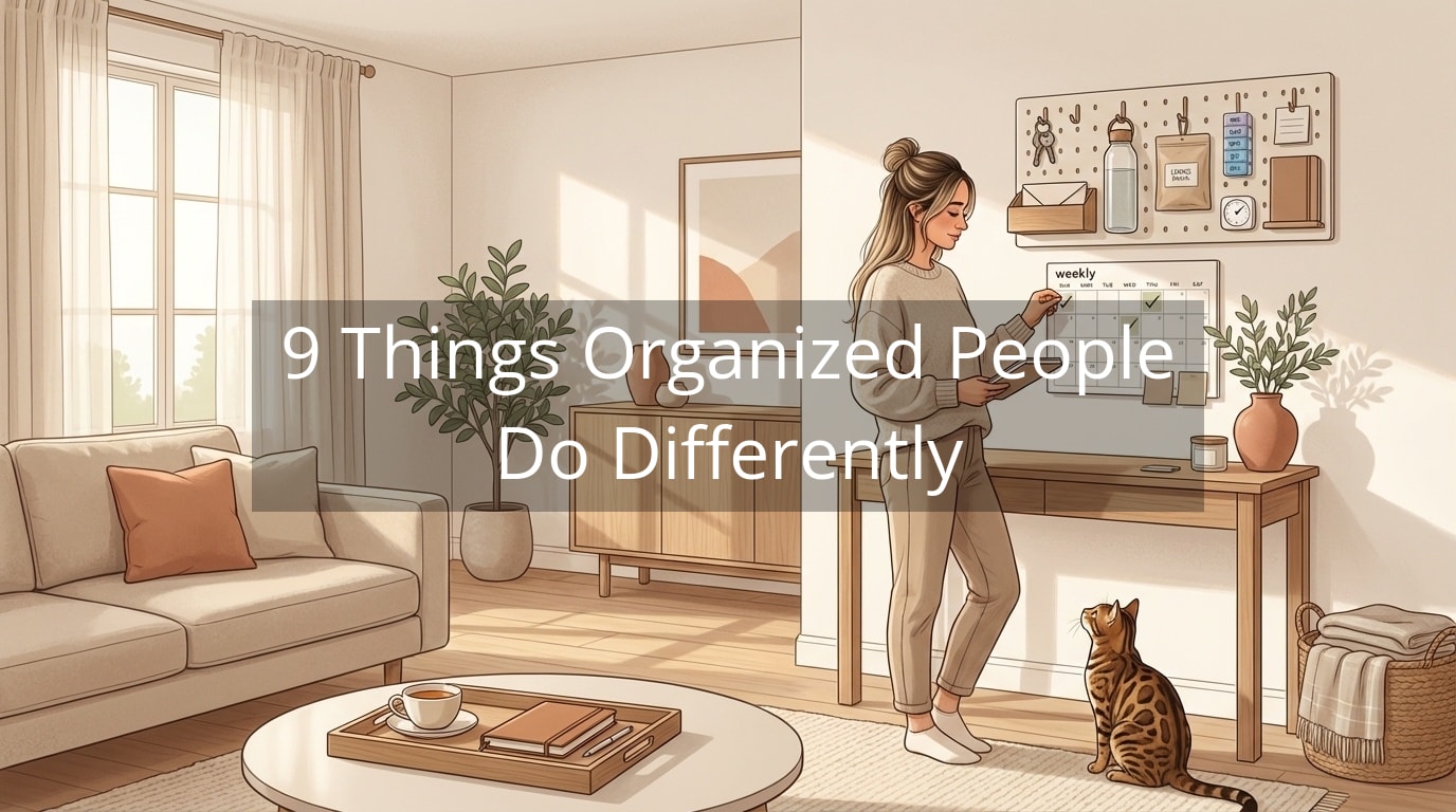 9 Things Organized People Do Differently