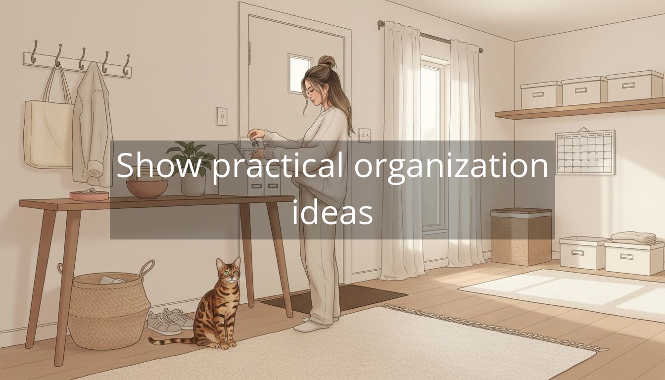 Show practical organization ideas