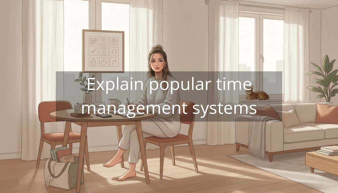 Explain popular time management systems