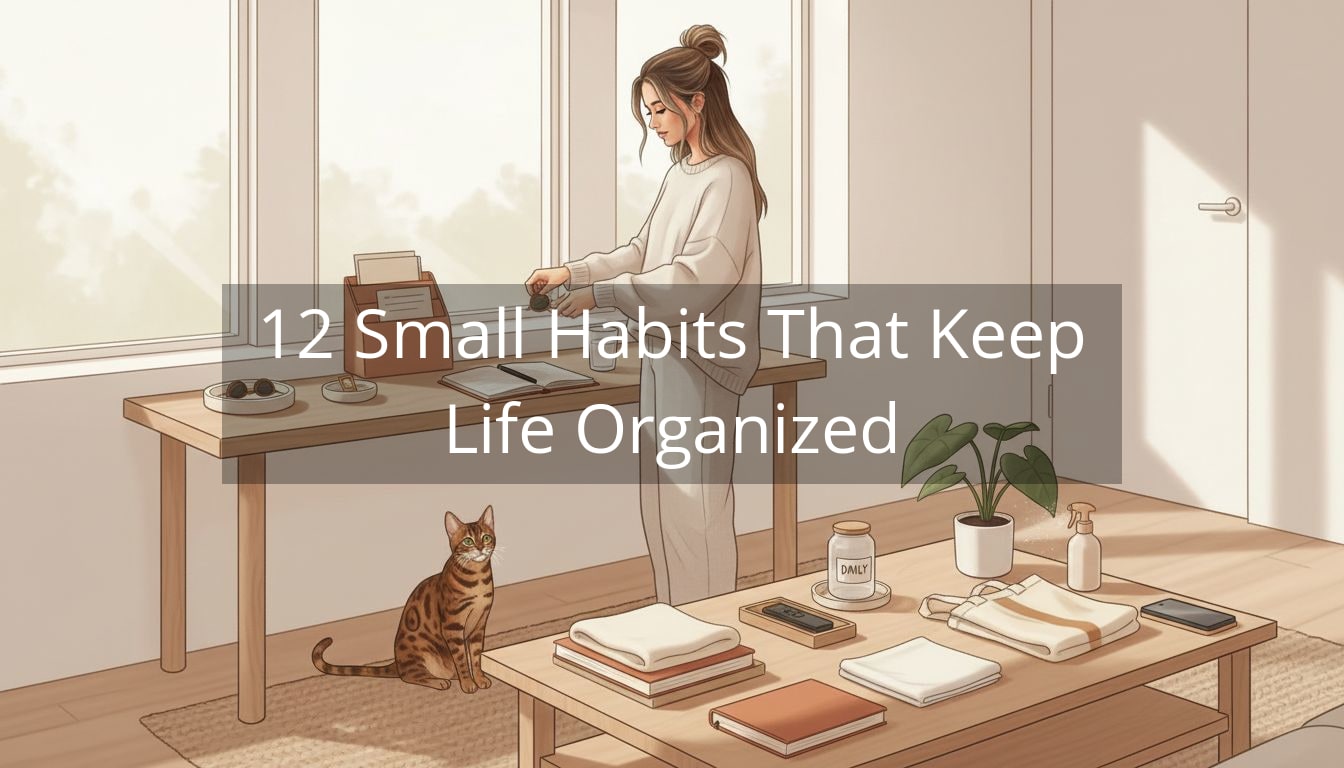12 Small Habits That Keep Life Organized