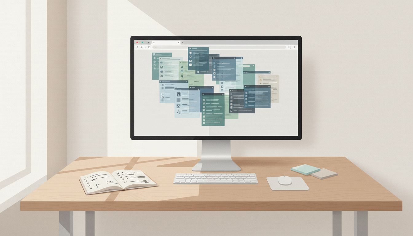 A busy brain juggling endless options