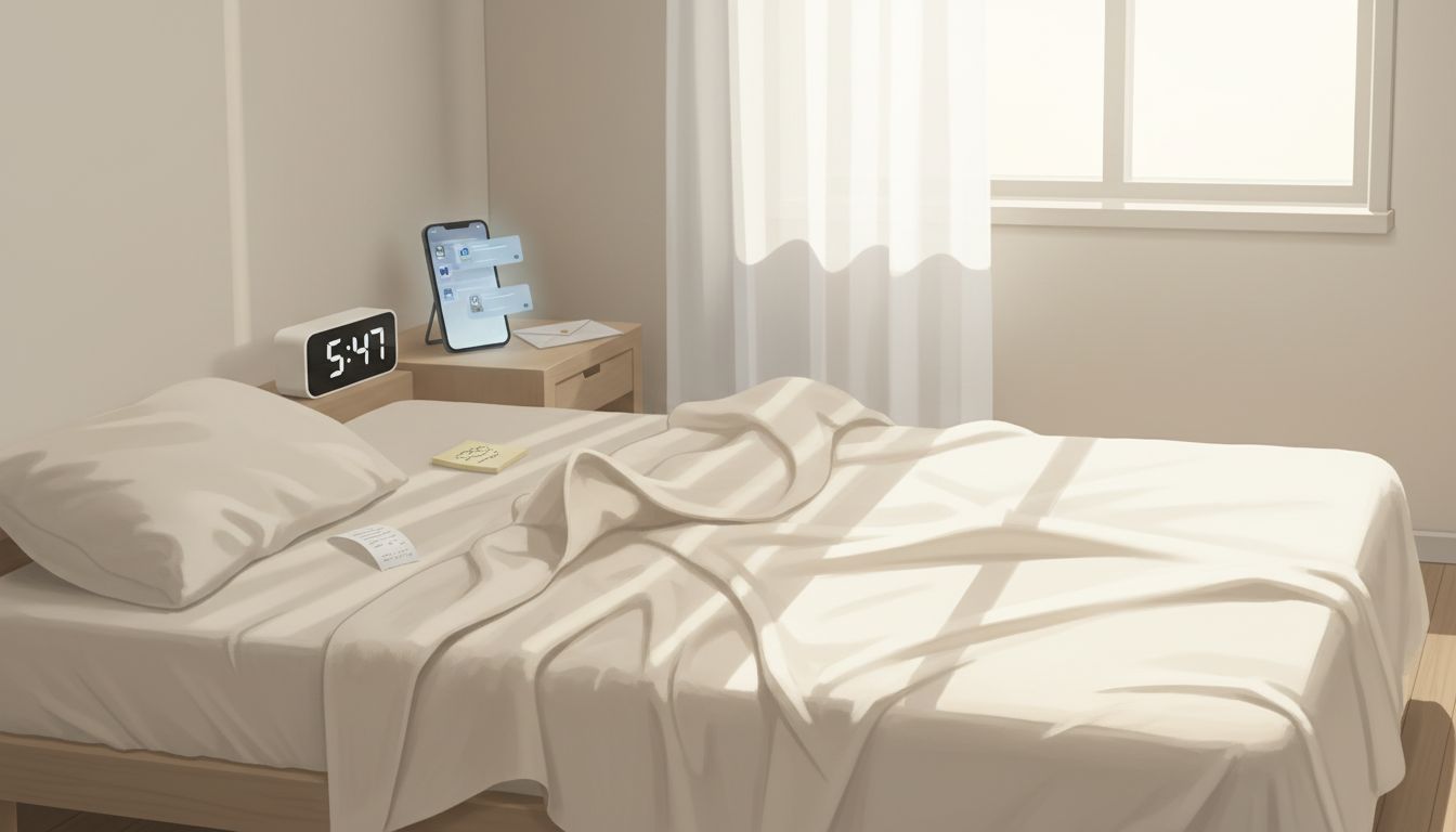 Woman journaling with coffee in morning