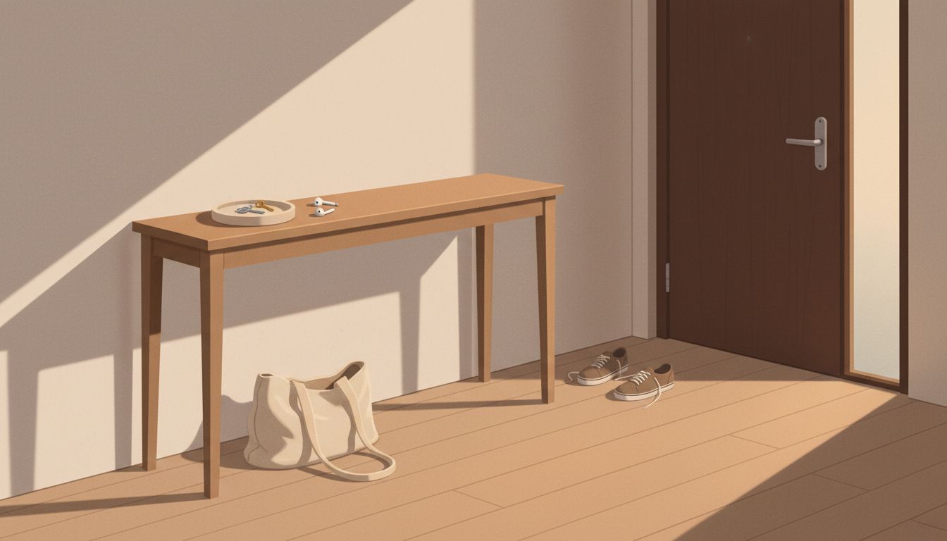 Everyday clutter piling up in a home