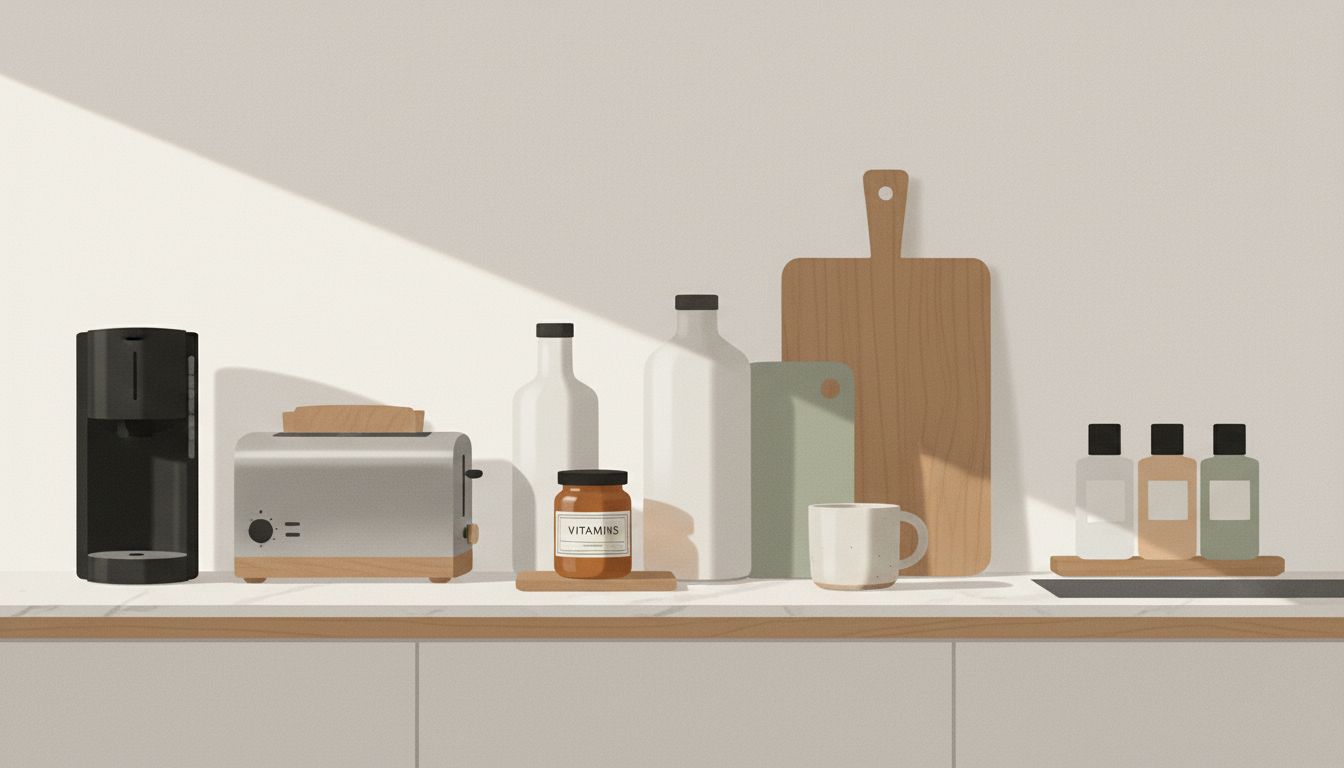 Everyday clutter creating visual noise at home