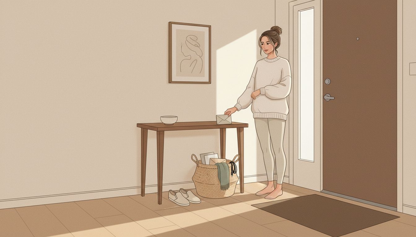 Simple nightly reset routine in calm home