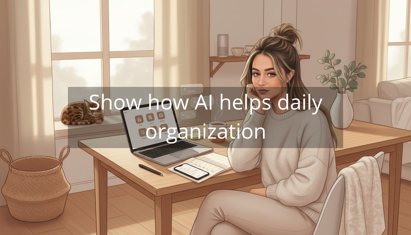 Show how AI helps daily organization