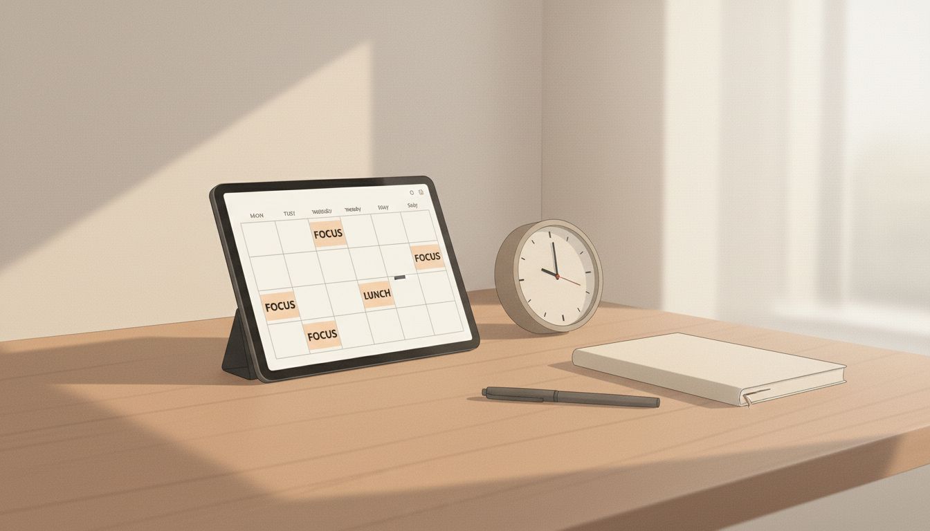 Calendar automation and focus time scheduling