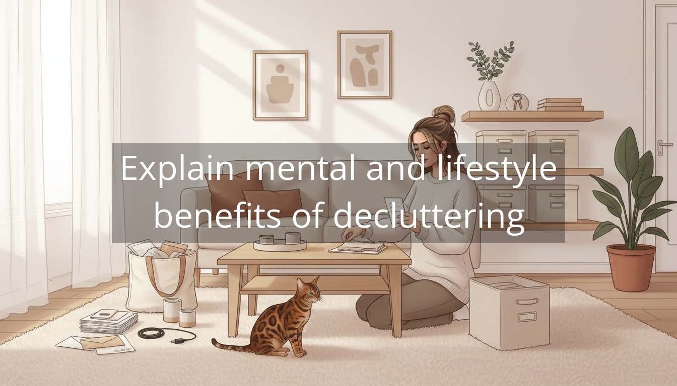 Explain mental and lifestyle benefits of decluttering