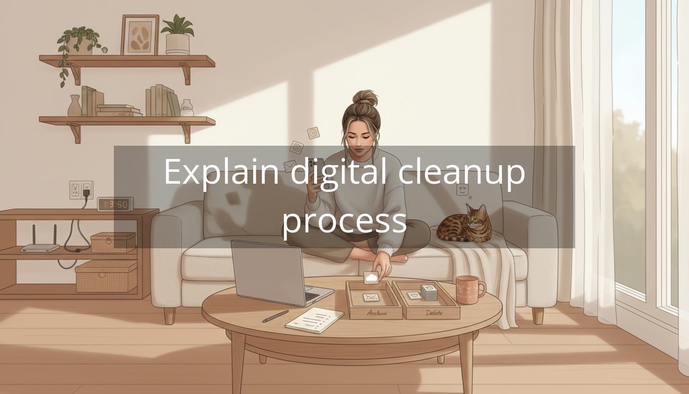 Explain digital cleanup process