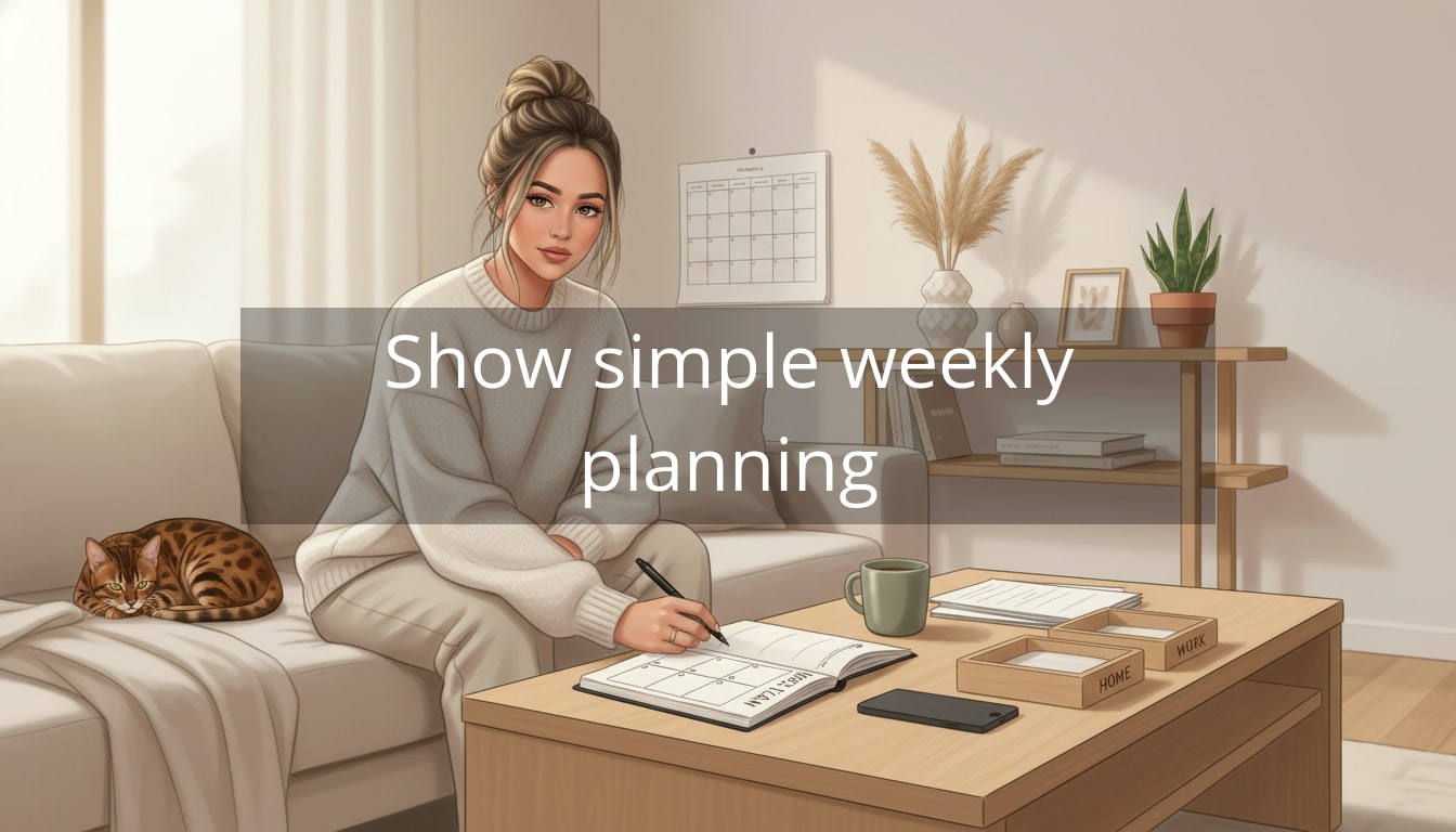 Show simple weekly planning