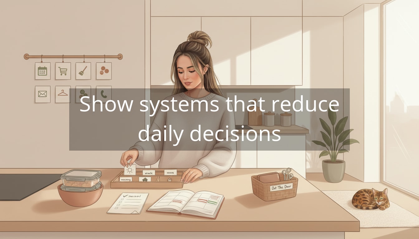Show systems that reduce daily decisions