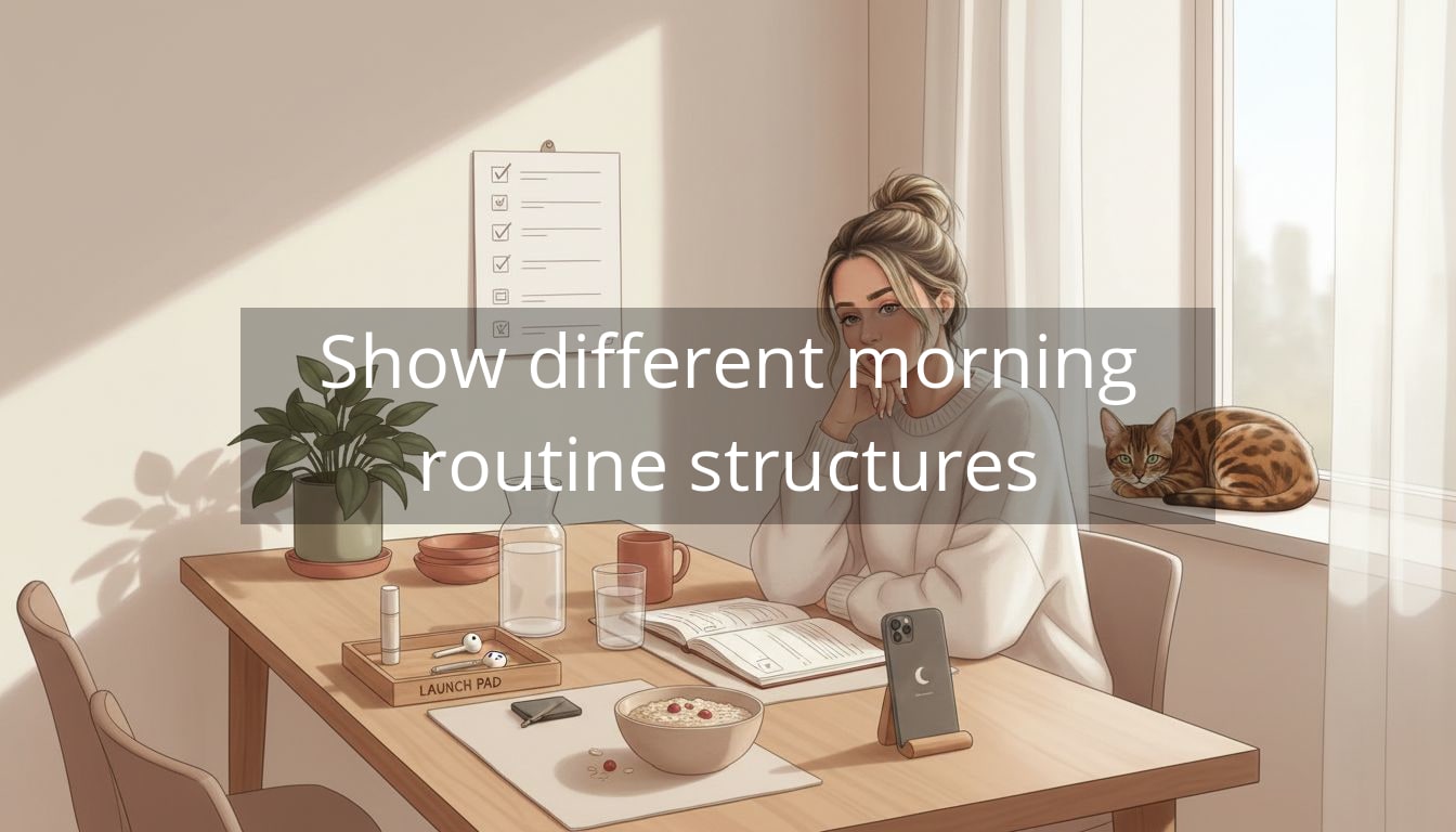 Show different morning routine structures