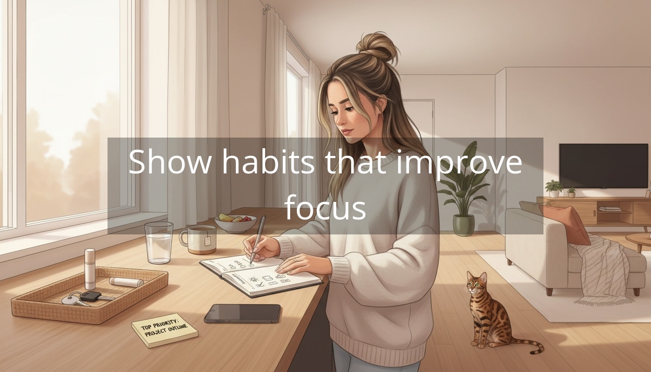 Show habits that improve focus