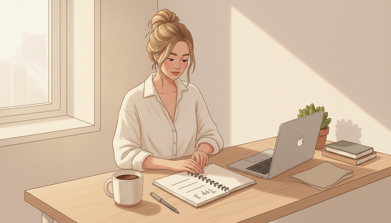Morning routine setup with water and sunlight